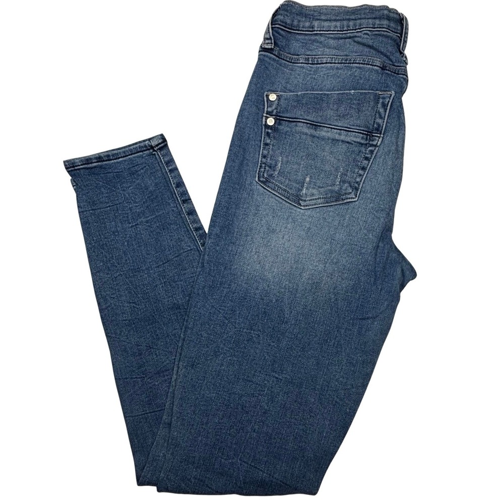 Rock & Republic Kashmiere Skinny Jeans Women's Size 10R Mid Rise Distressed